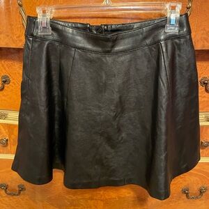 Black Leather Skirt